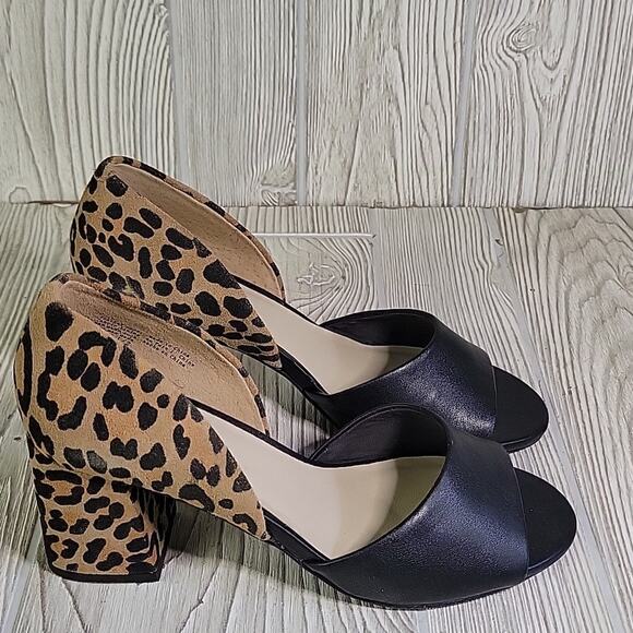Seychelles Shabby Chic Leopard Heeled Sandals Womens Size 6.5 NEW - Picture 3 of 15